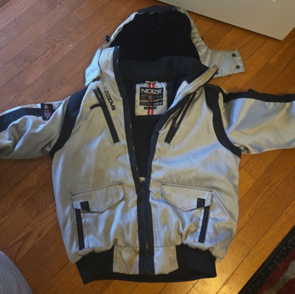 Noize Gray and Black Snowmobile Jacket